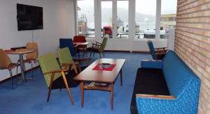 Hotellet og Kjedlaren har sin eigen interiørstil